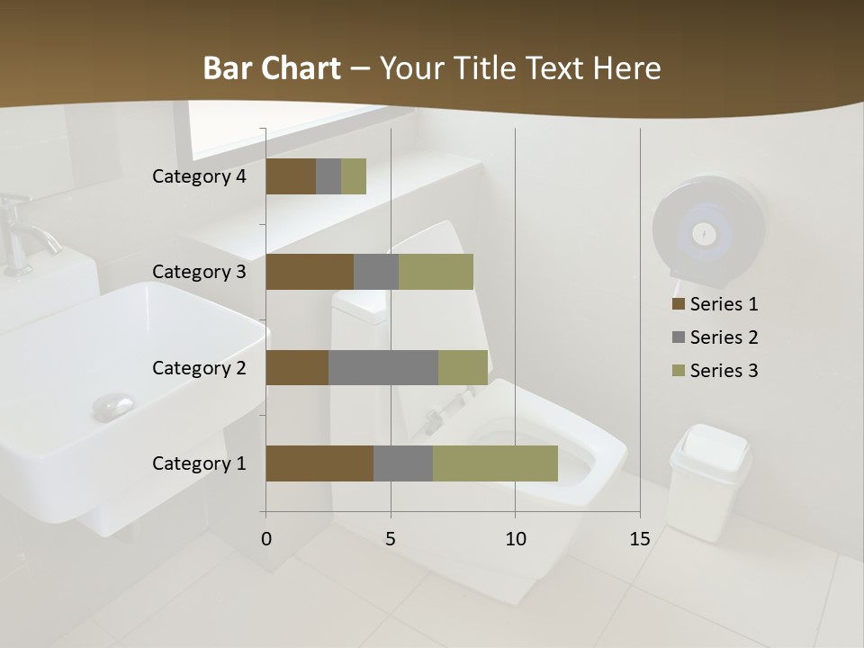 A White Toilet Sitting Next To A White Sink PowerPoint Template