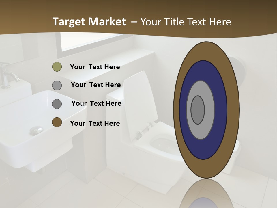 A White Toilet Sitting Next To A White Sink PowerPoint Template