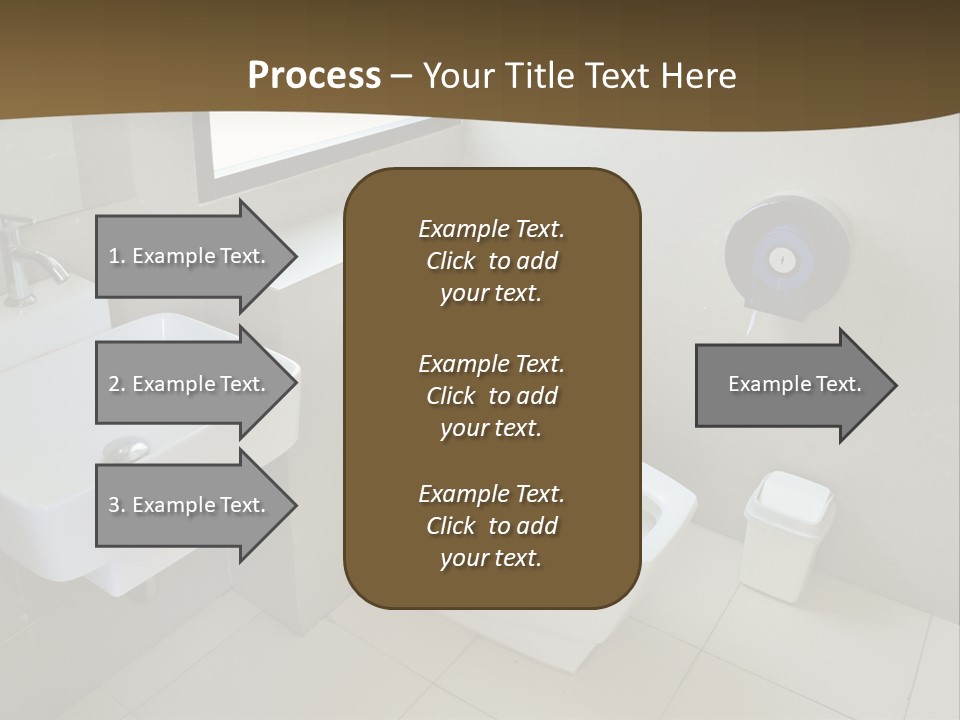 A White Toilet Sitting Next To A White Sink PowerPoint Template