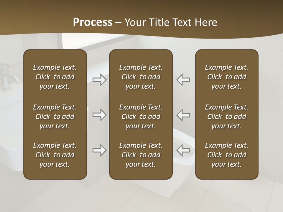 A White Toilet Sitting Next To A White Sink PowerPoint Template