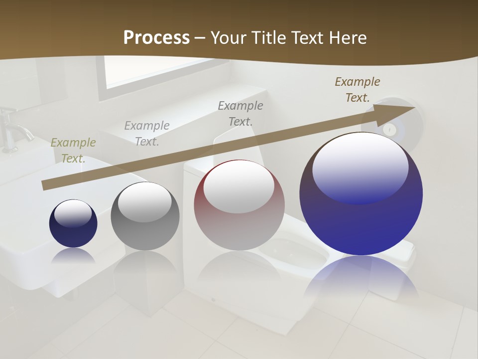 A White Toilet Sitting Next To A White Sink PowerPoint Template