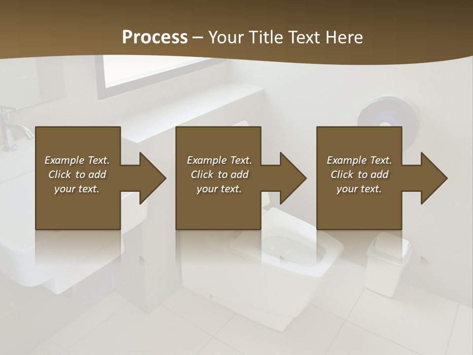A White Toilet Sitting Next To A White Sink PowerPoint Template