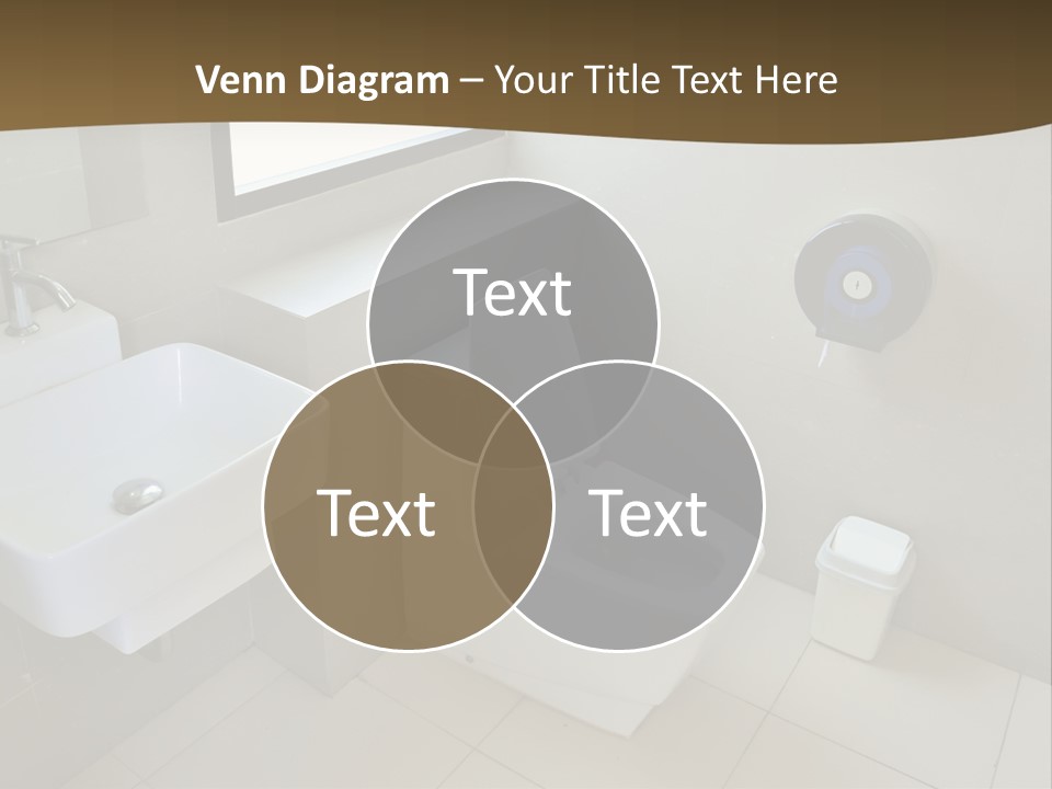 A White Toilet Sitting Next To A White Sink PowerPoint Template