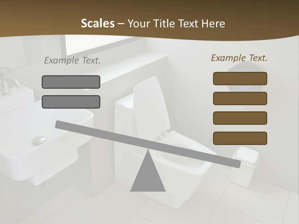 A White Toilet Sitting Next To A White Sink PowerPoint Template