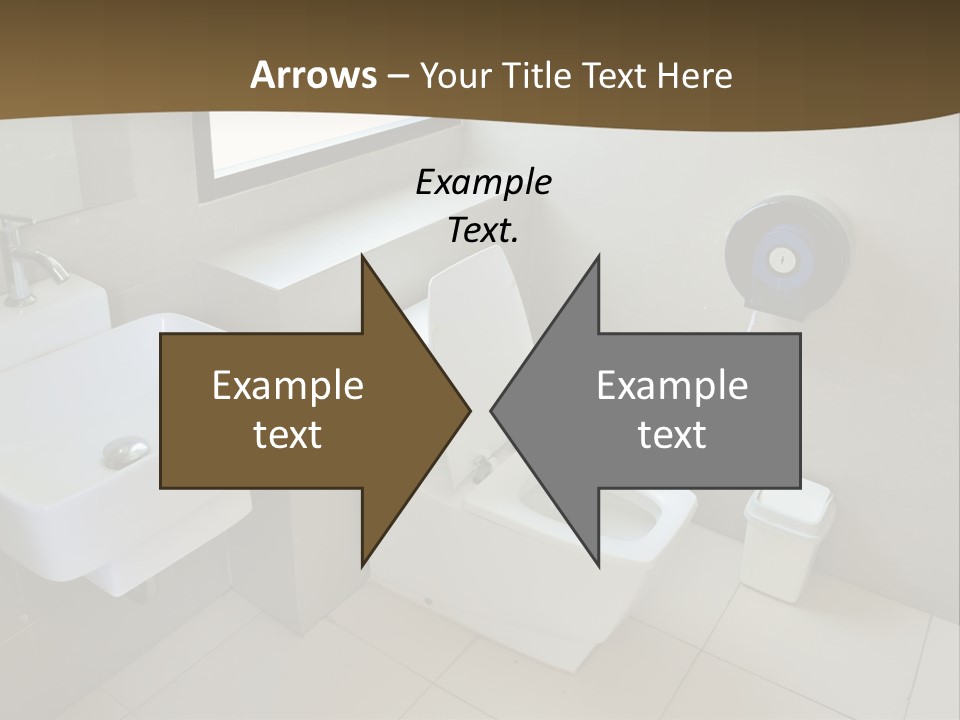 A White Toilet Sitting Next To A White Sink PowerPoint Template
