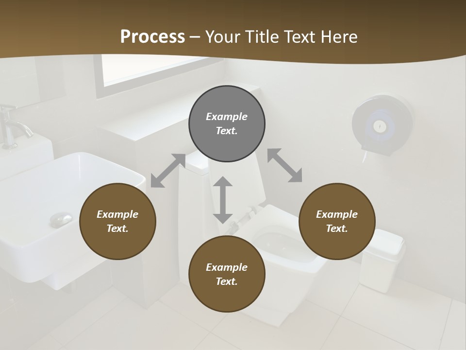 A White Toilet Sitting Next To A White Sink PowerPoint Template
