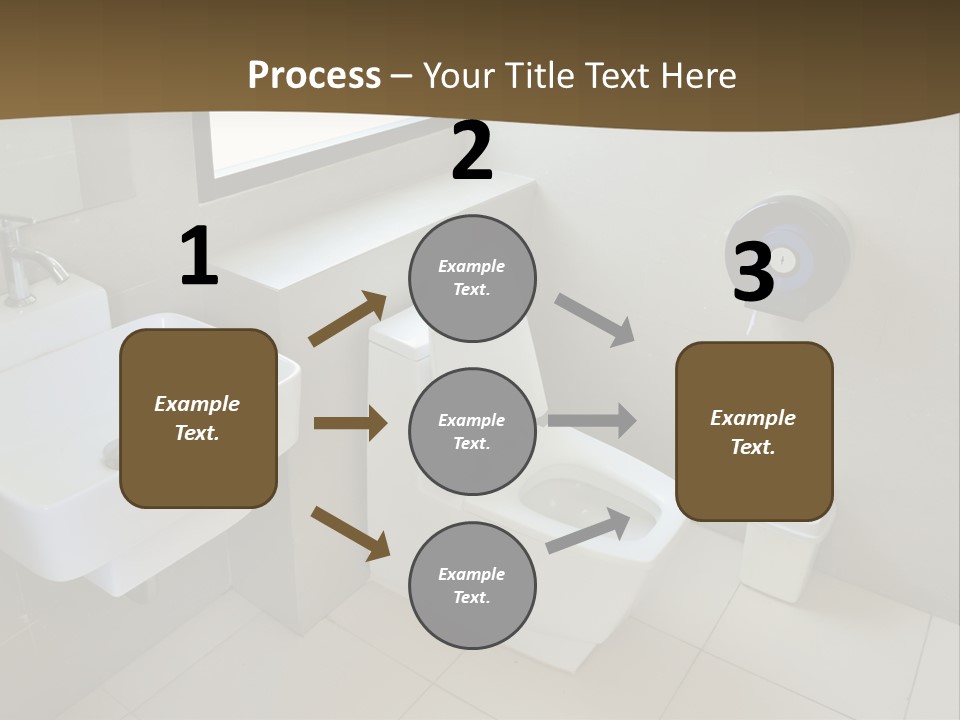 A White Toilet Sitting Next To A White Sink PowerPoint Template