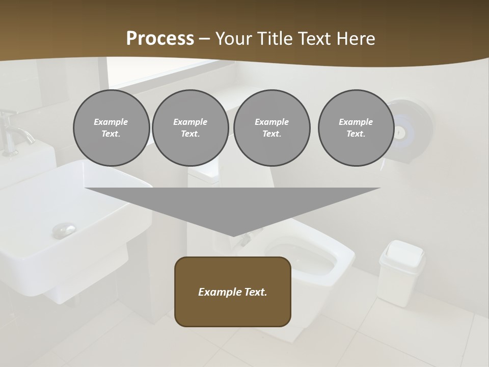 A White Toilet Sitting Next To A White Sink PowerPoint Template
