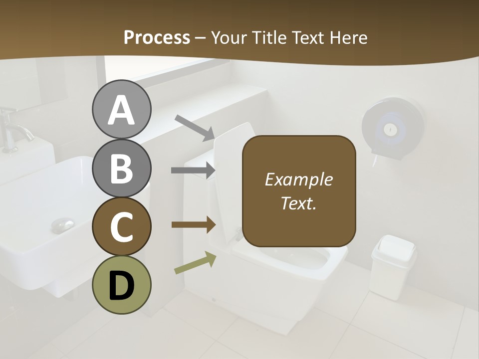 A White Toilet Sitting Next To A White Sink PowerPoint Template
