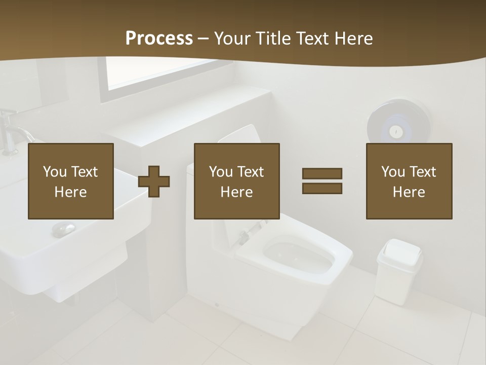 A White Toilet Sitting Next To A White Sink PowerPoint Template