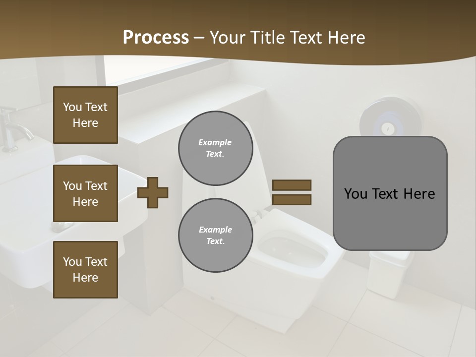 A White Toilet Sitting Next To A White Sink PowerPoint Template