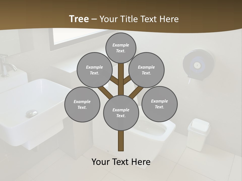 A White Toilet Sitting Next To A White Sink PowerPoint Template