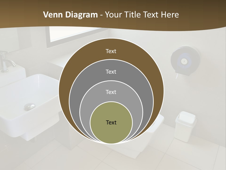 A White Toilet Sitting Next To A White Sink PowerPoint Template
