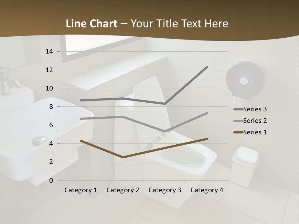 A White Toilet Sitting Next To A White Sink PowerPoint Template