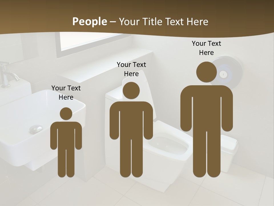A White Toilet Sitting Next To A White Sink PowerPoint Template