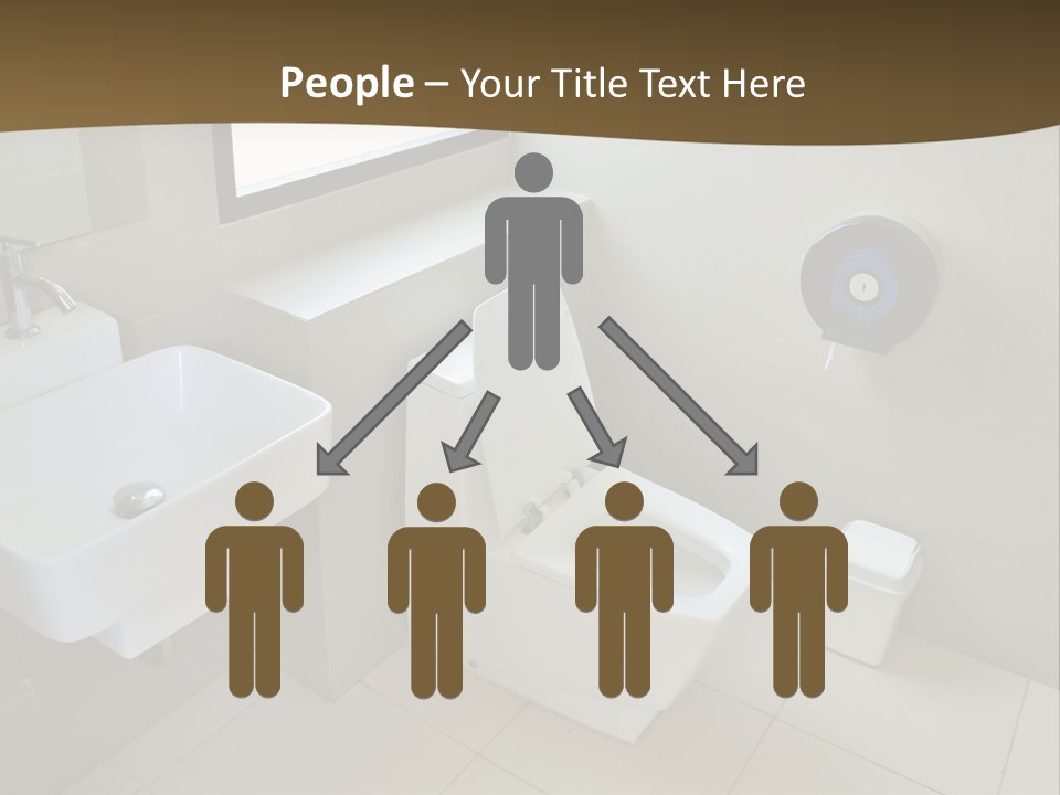 A White Toilet Sitting Next To A White Sink PowerPoint Template