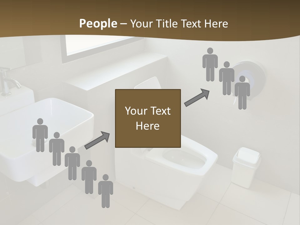 A White Toilet Sitting Next To A White Sink PowerPoint Template