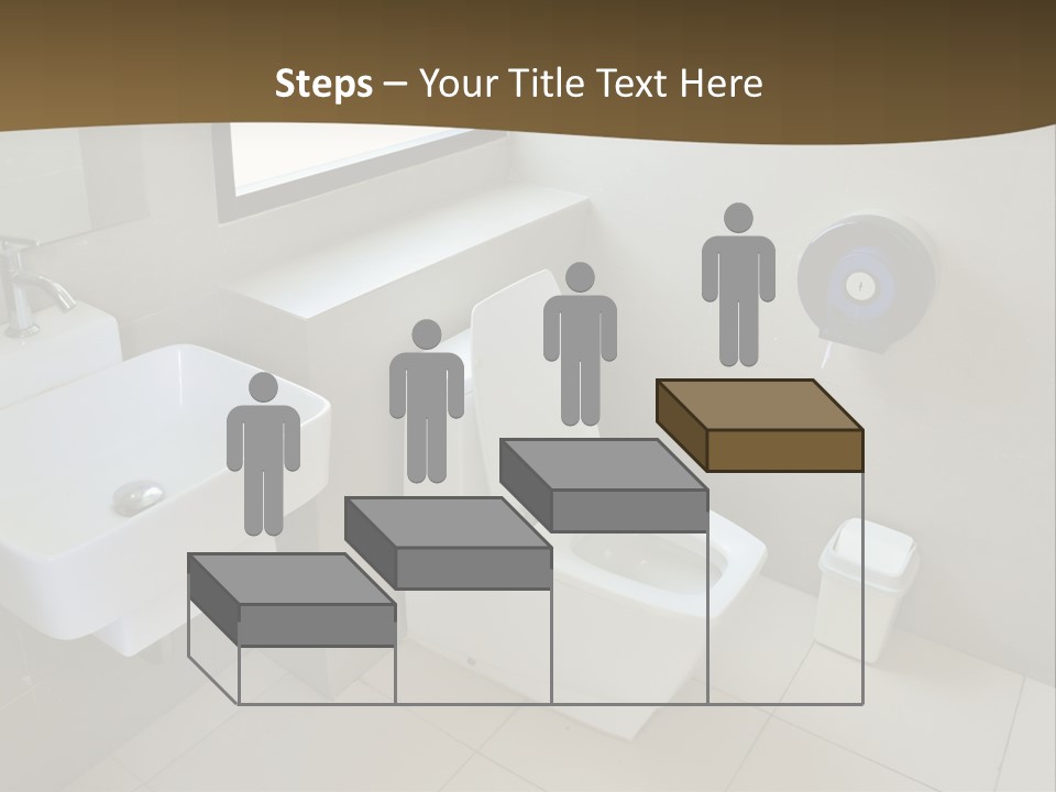 A White Toilet Sitting Next To A White Sink PowerPoint Template
