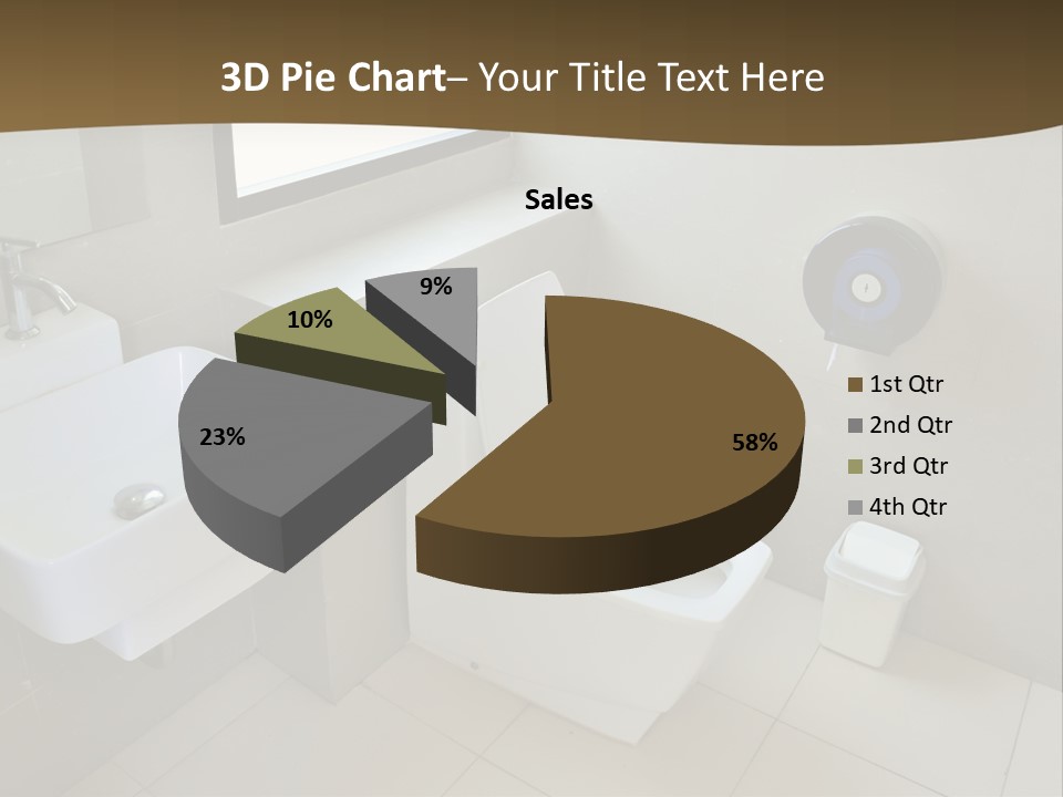 A White Toilet Sitting Next To A White Sink PowerPoint Template
