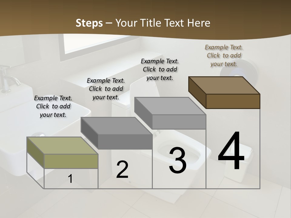A White Toilet Sitting Next To A White Sink PowerPoint Template