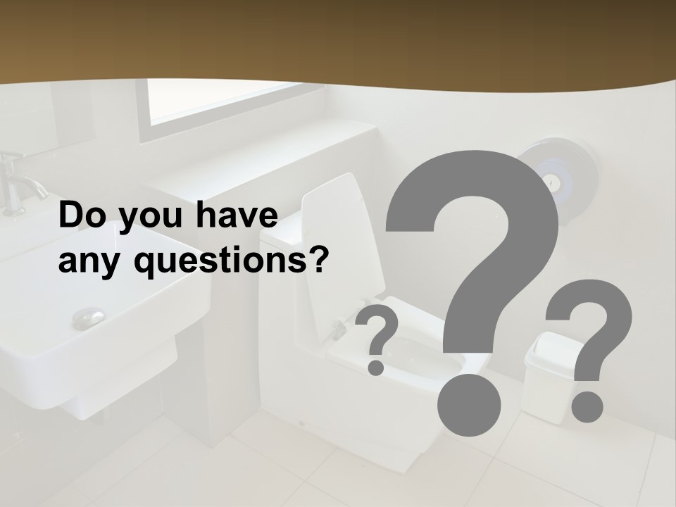 A White Toilet Sitting Next To A White Sink PowerPoint Template