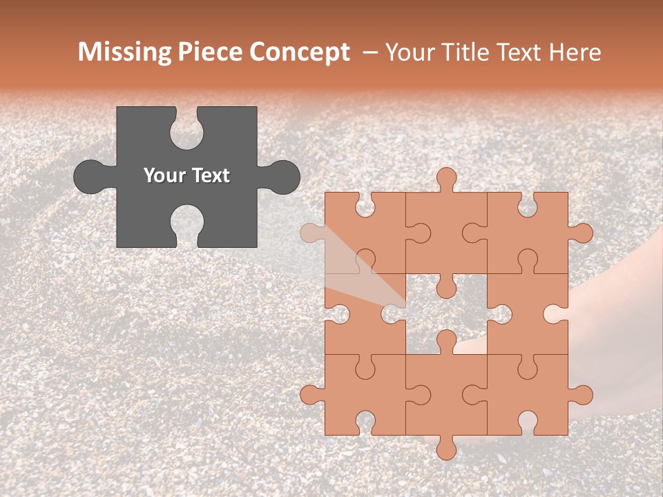 A Person's Feet In The Sand With A Heart Drawn On It PowerPoint Template