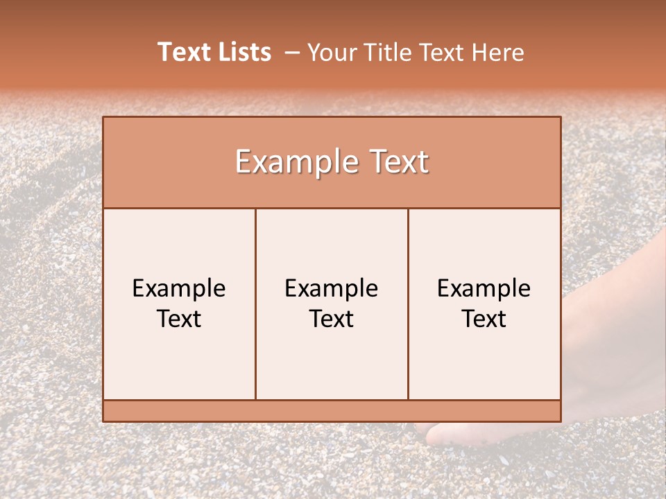 A Person's Feet In The Sand With A Heart Drawn On It PowerPoint Template