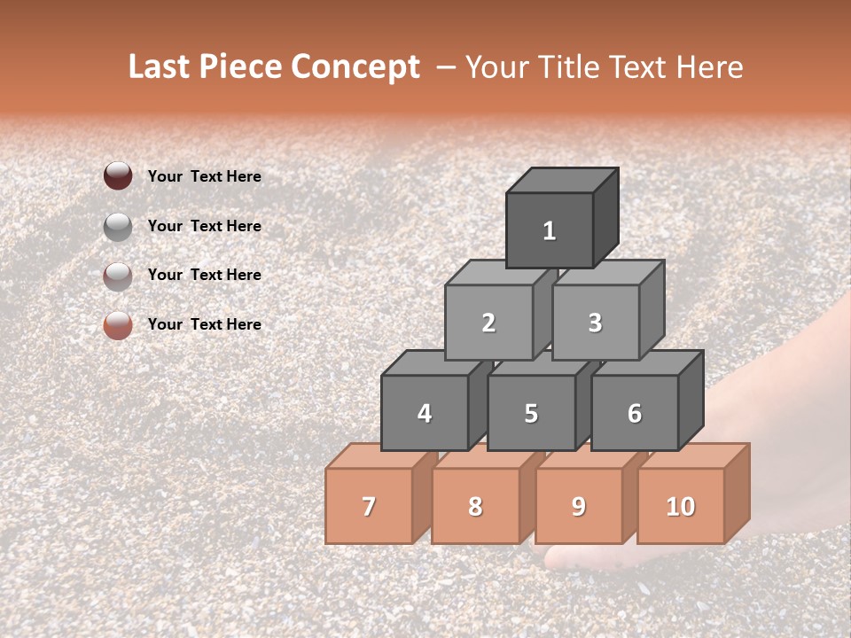 A Person's Feet In The Sand With A Heart Drawn On It PowerPoint Template