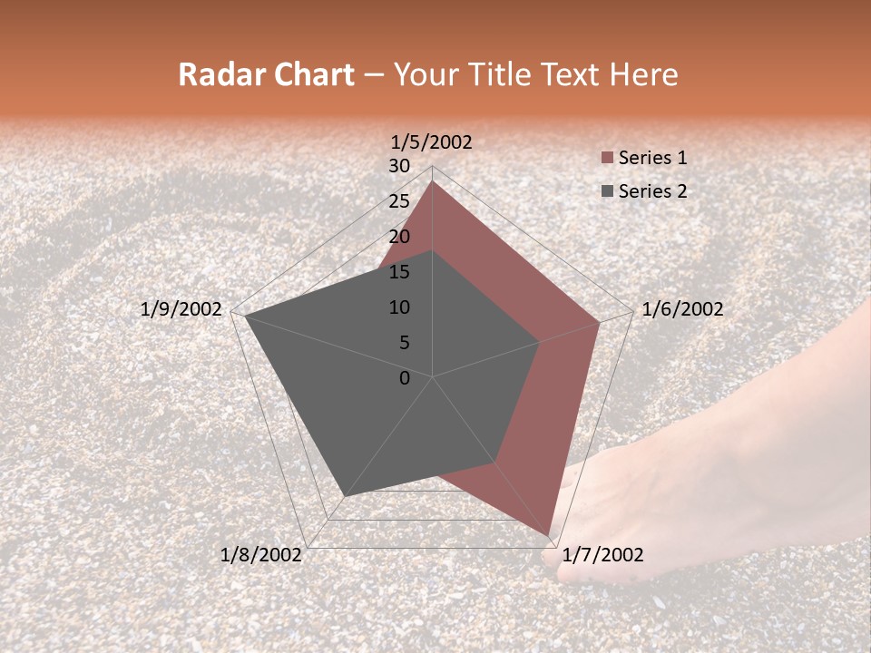 A Person's Feet In The Sand With A Heart Drawn On It PowerPoint Template