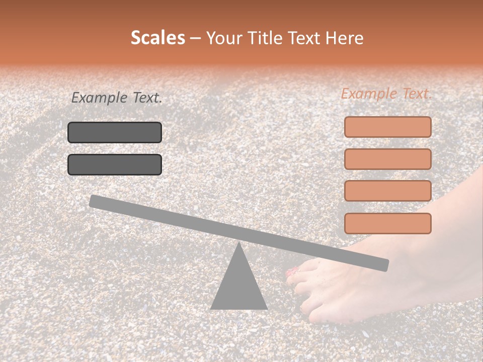 A Person's Feet In The Sand With A Heart Drawn On It PowerPoint Template