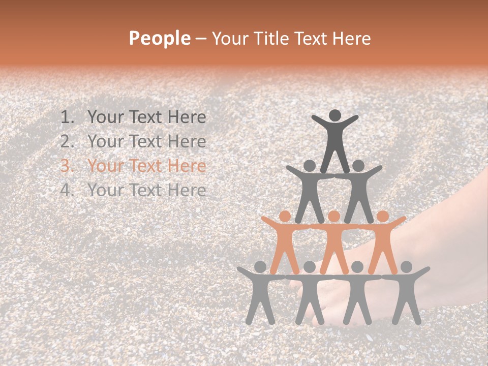 A Person's Feet In The Sand With A Heart Drawn On It PowerPoint Template