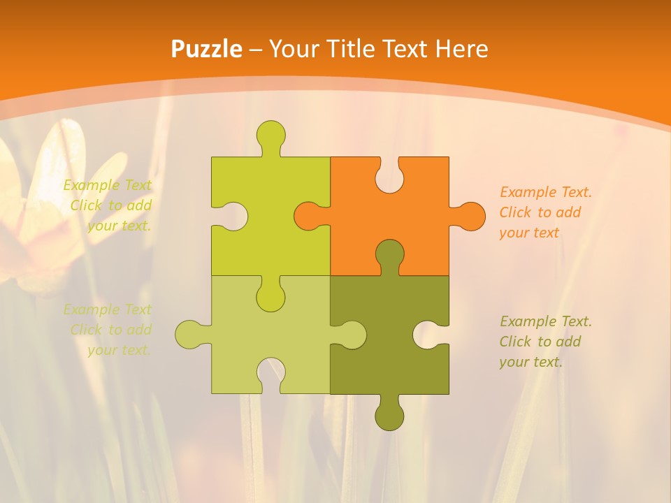 A Field Of Yellow Flowers Powerpoint Template PowerPoint Template