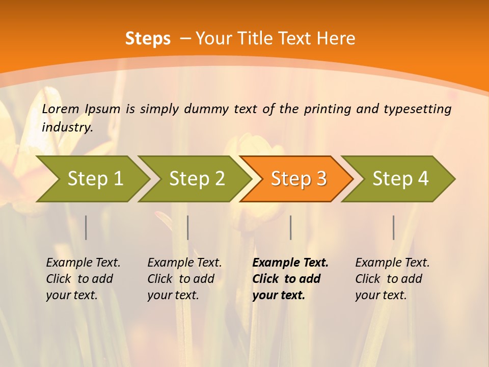 A Field Of Yellow Flowers Powerpoint Template PowerPoint Template