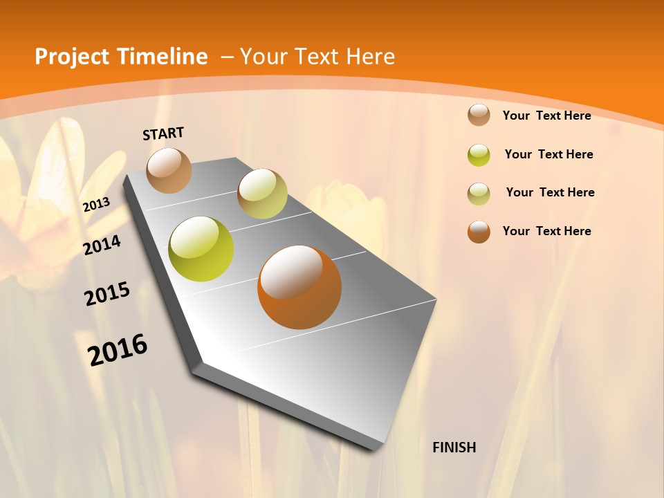 A Field Of Yellow Flowers Powerpoint Template PowerPoint Template