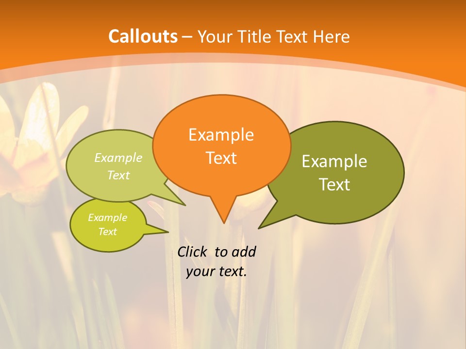 A Field Of Yellow Flowers Powerpoint Template PowerPoint Template