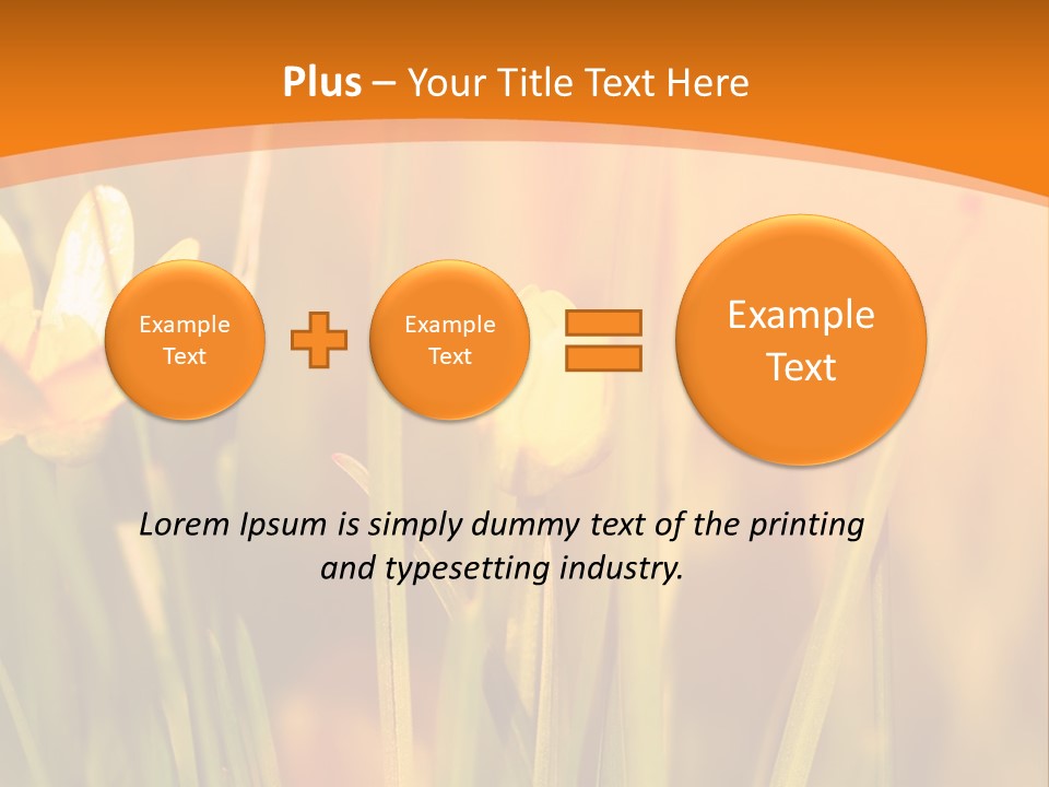 A Field Of Yellow Flowers Powerpoint Template PowerPoint Template