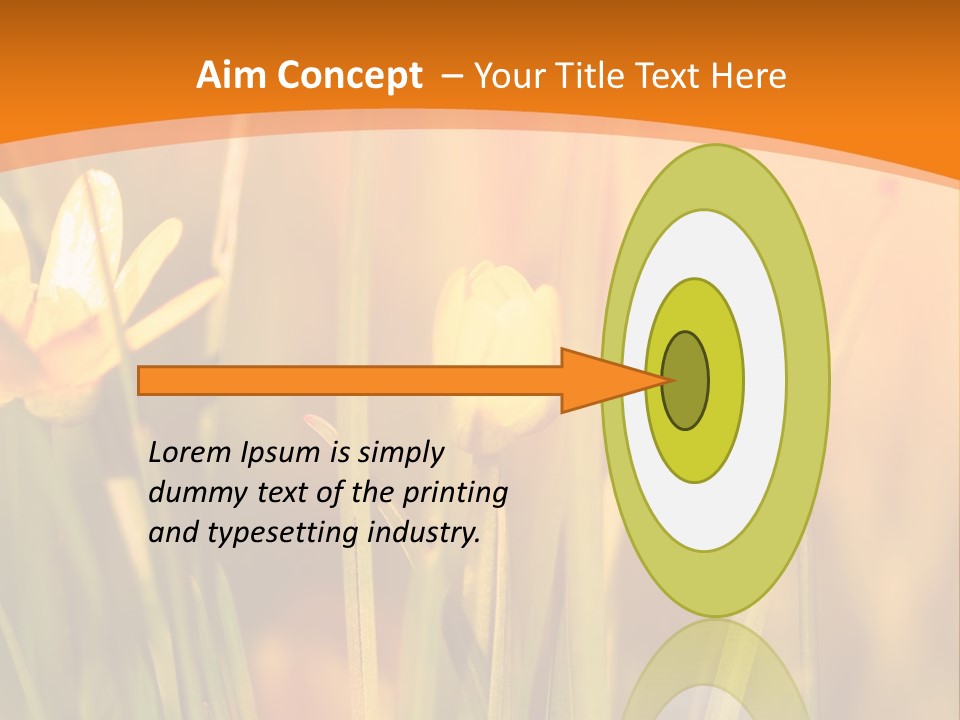 A Field Of Yellow Flowers Powerpoint Template PowerPoint Template