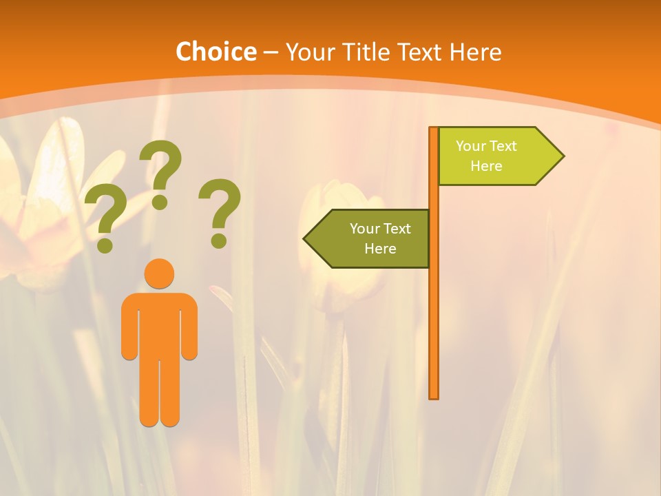 A Field Of Yellow Flowers Powerpoint Template PowerPoint Template