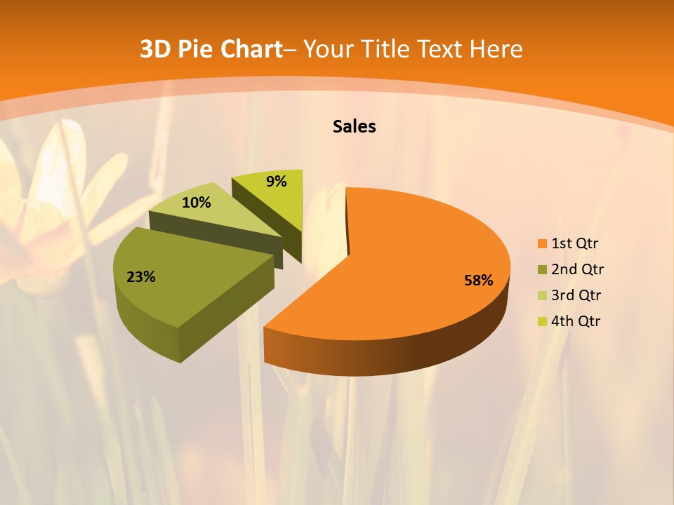 A Field Of Yellow Flowers Powerpoint Template PowerPoint Template