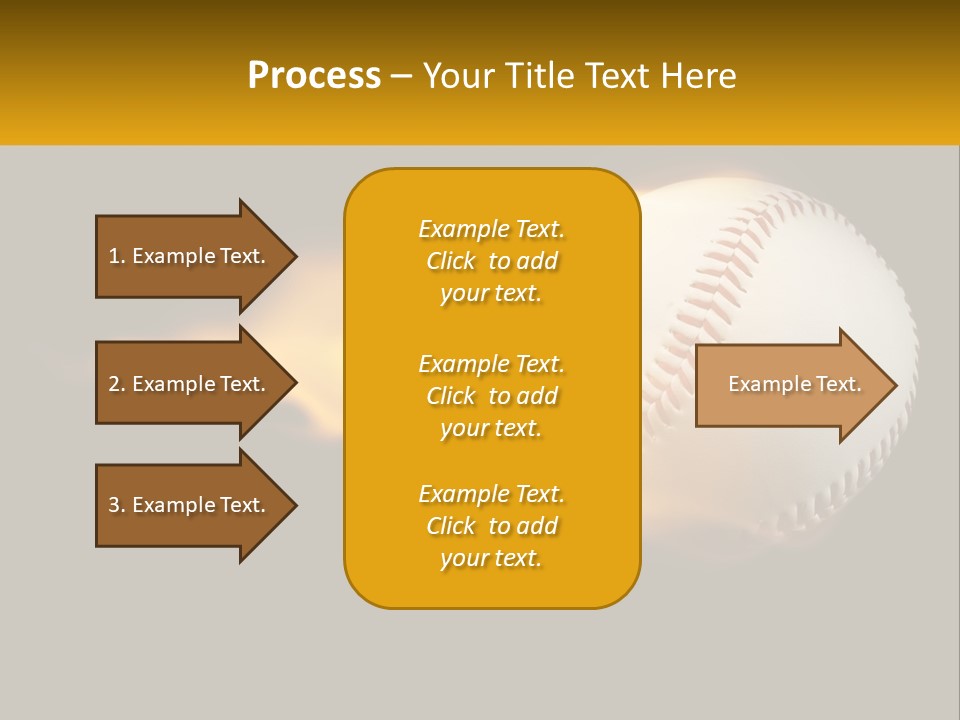 A Baseball On Fire With A Black Background PowerPoint Template