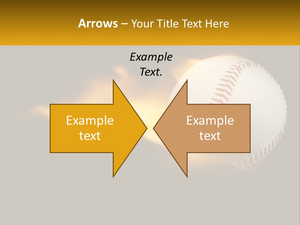 A Baseball On Fire With A Black Background PowerPoint Template