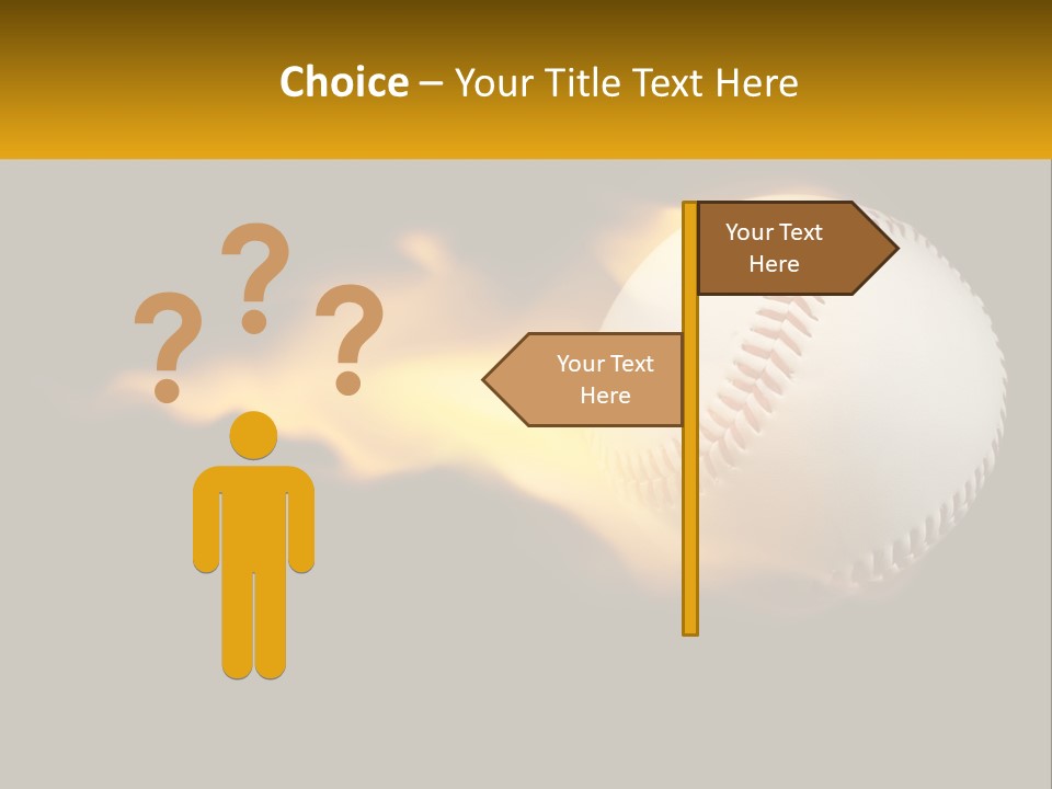 A Baseball On Fire With A Black Background PowerPoint Template
