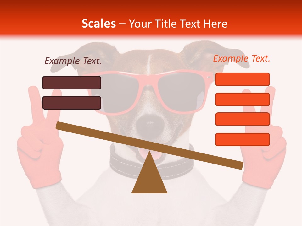 A Dog Wearing Sunglasses And Giving A Peace Sign PowerPoint Template