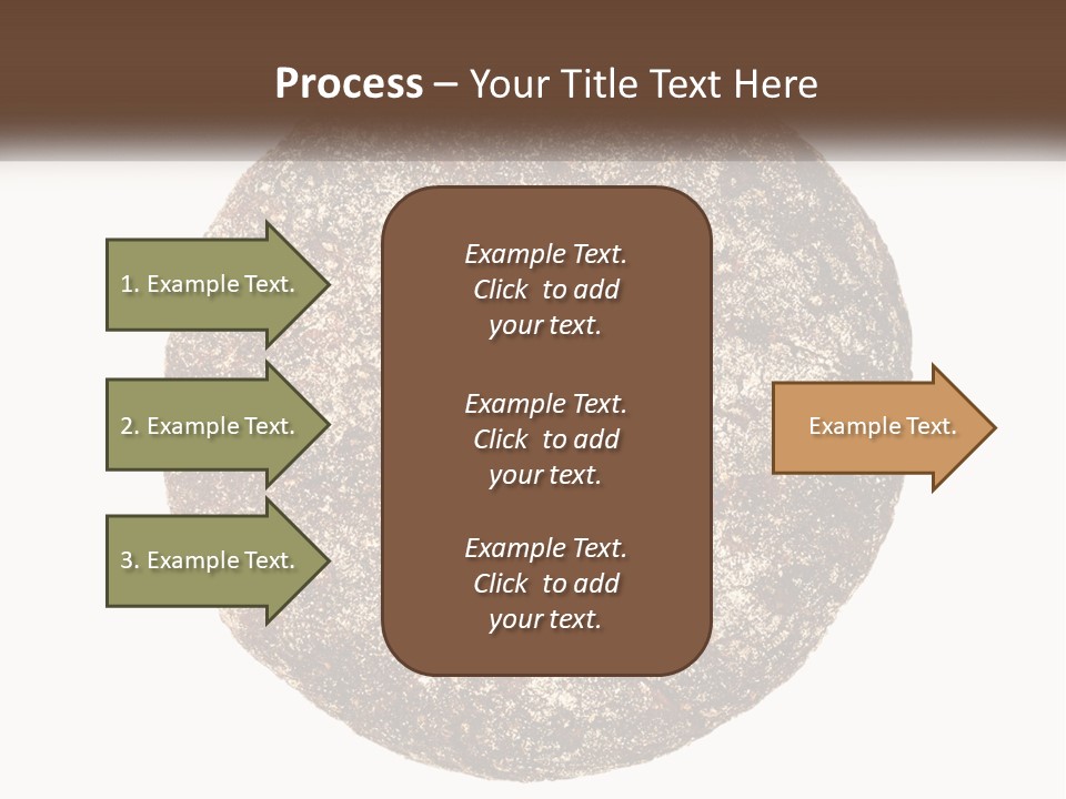 A Donut With A Bite Taken Out Of It PowerPoint Template