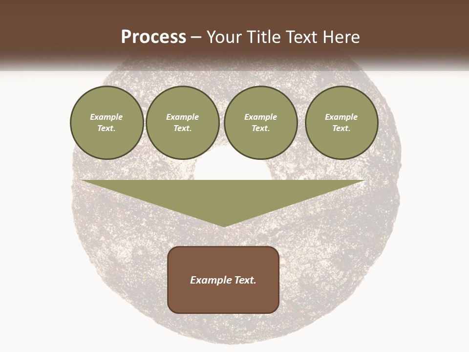 A Donut With A Bite Taken Out Of It PowerPoint Template