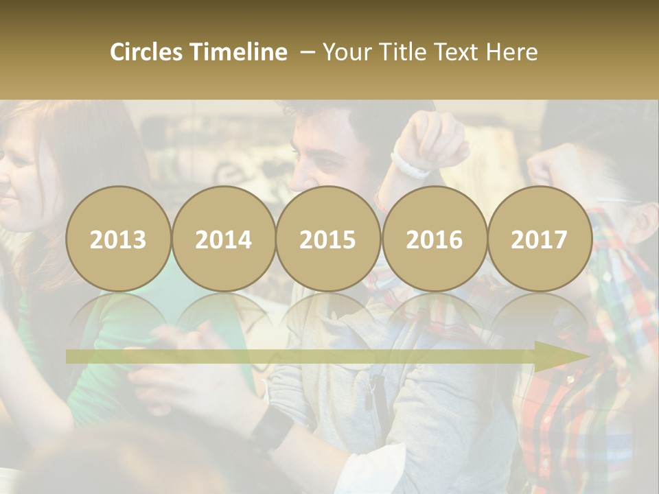 A Group Of Young People Standing Next To Each Other PowerPoint Template