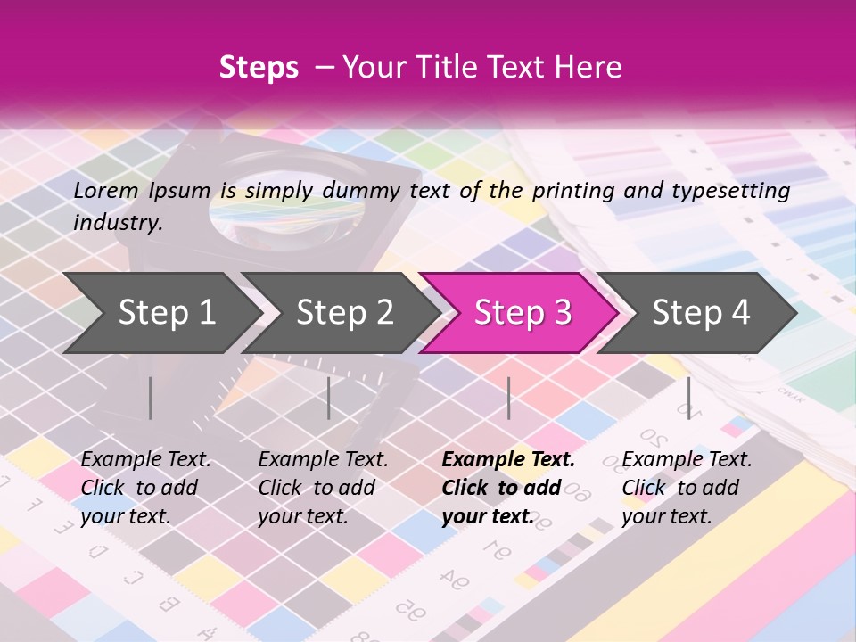A Magnifying Glass Sitting On Top Of A Table PowerPoint Template