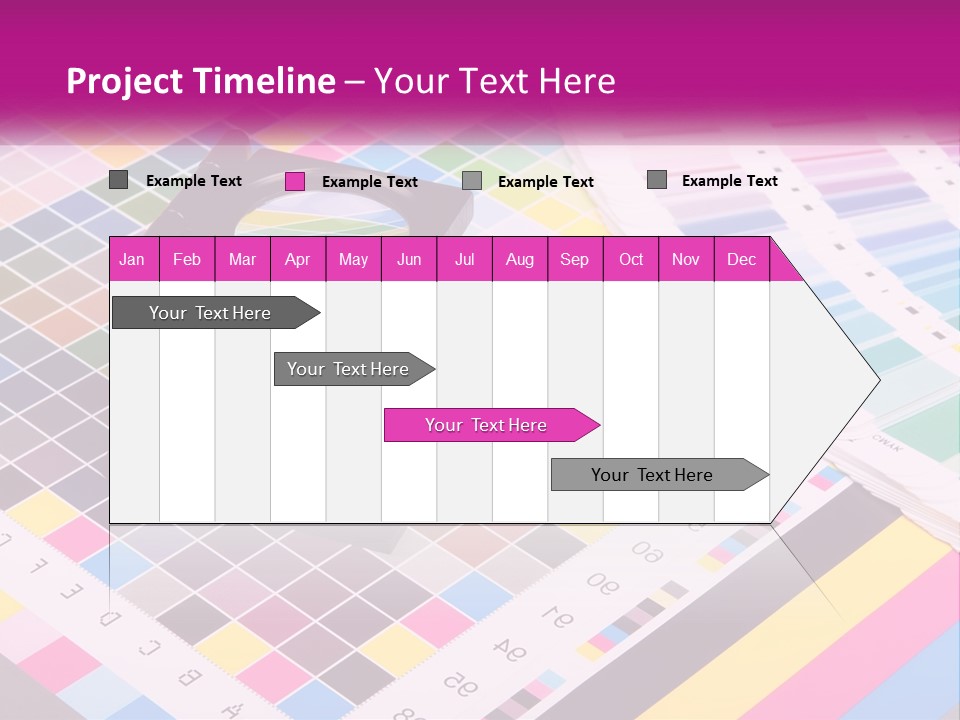 A Magnifying Glass Sitting On Top Of A Table PowerPoint Template