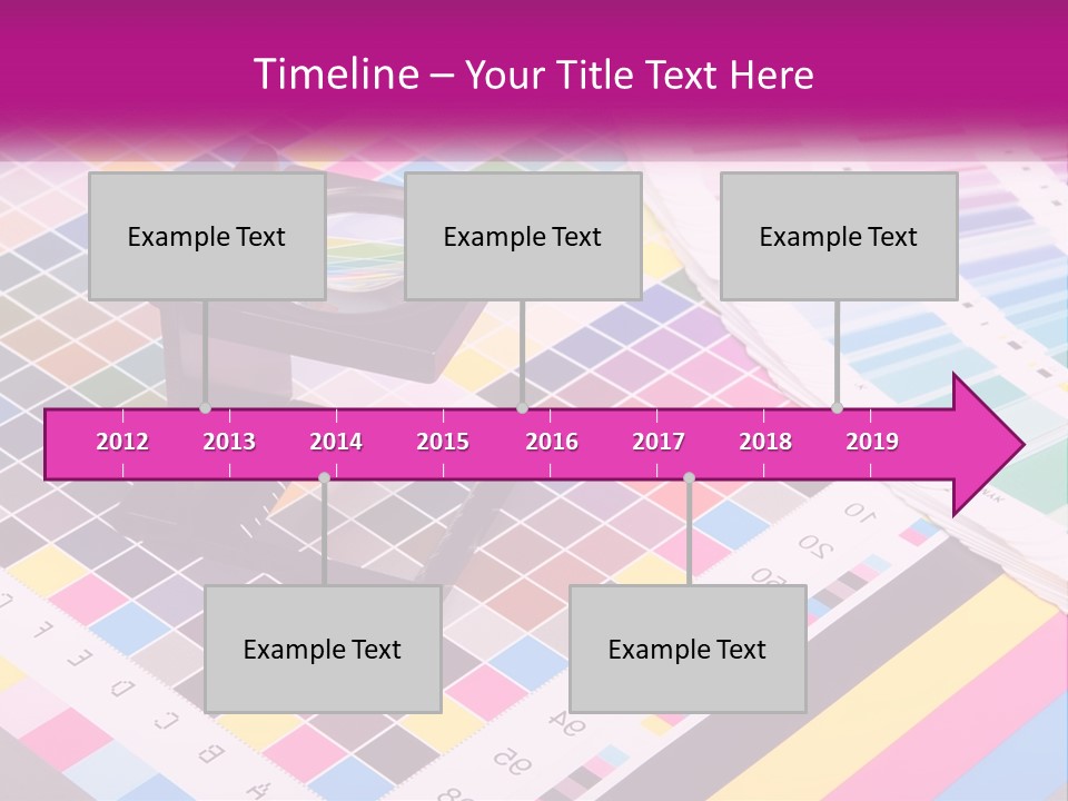 A Magnifying Glass Sitting On Top Of A Table PowerPoint Template