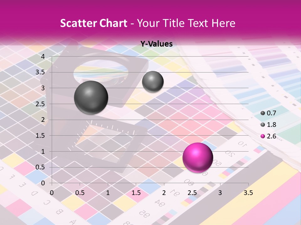 A Magnifying Glass Sitting On Top Of A Table PowerPoint Template